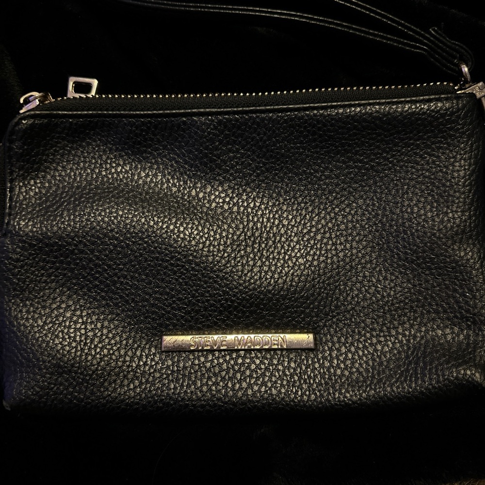 Black Steve Madden wrist wallet